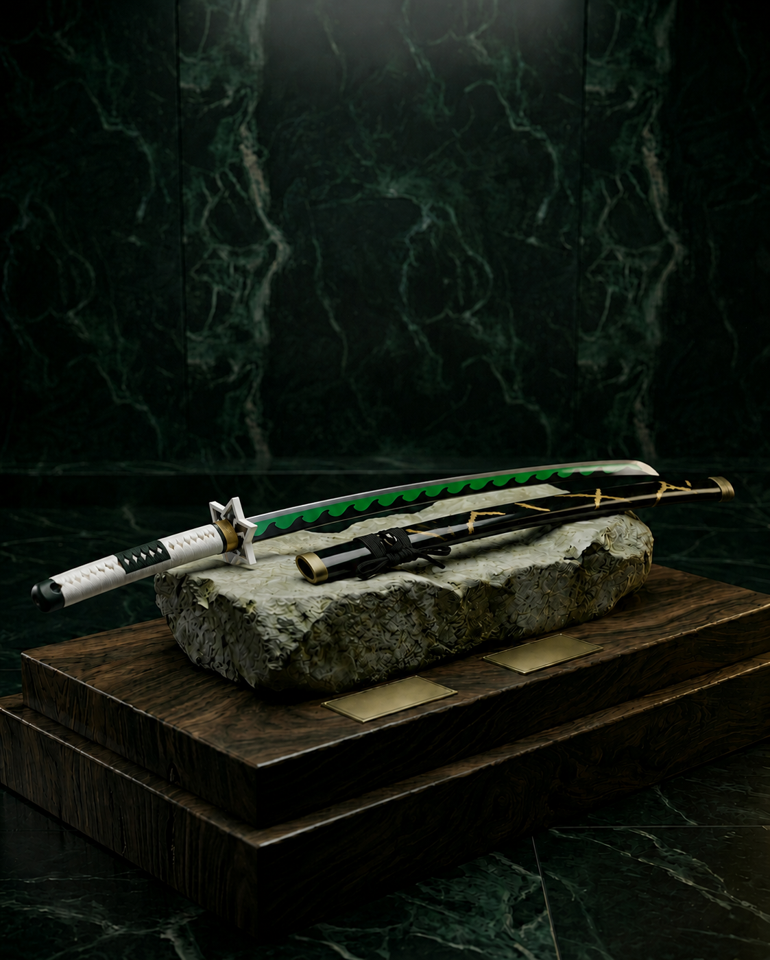 Wooden Katana - Sanemi Nichirin Blade